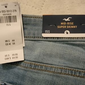 Hollister jeans 15 short light denim